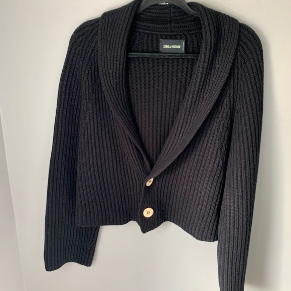 Zadig & Voltaire Black Tory Cardigan Sweater - Picture 4 of 7